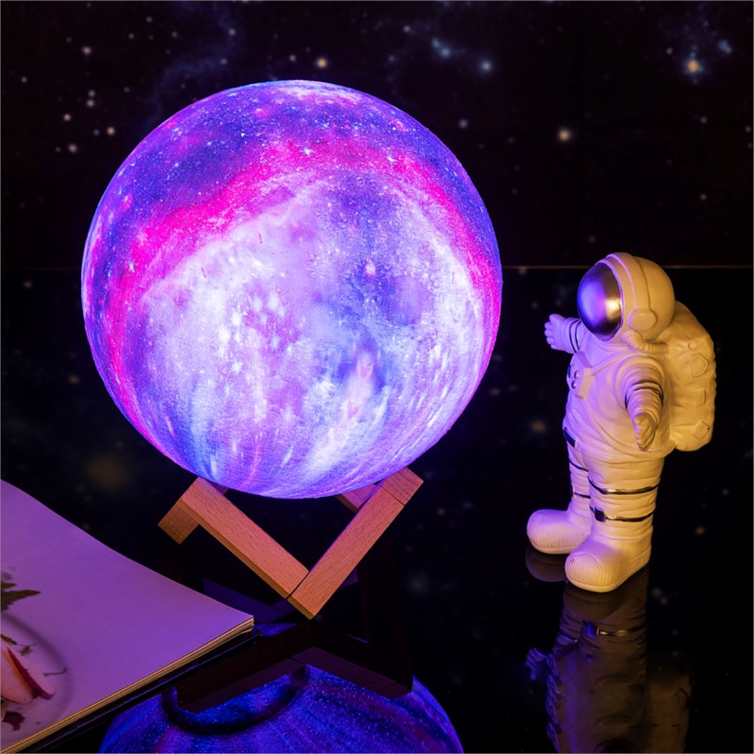 Moon Night Light | 16 Colors, Dimmable with Remote Control