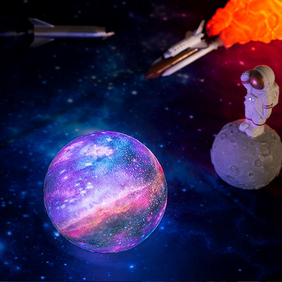 Moon Night Light | 16 Colors, Dimmable with Remote Control