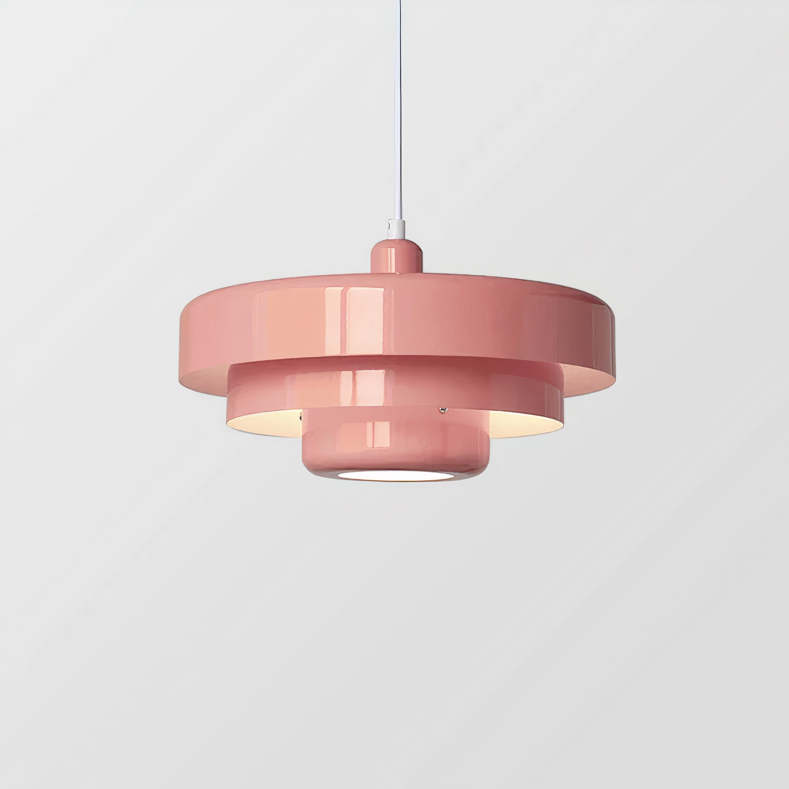 Round Scandinavian Ceiling Light | Metal, E27, Adjustable Pendant