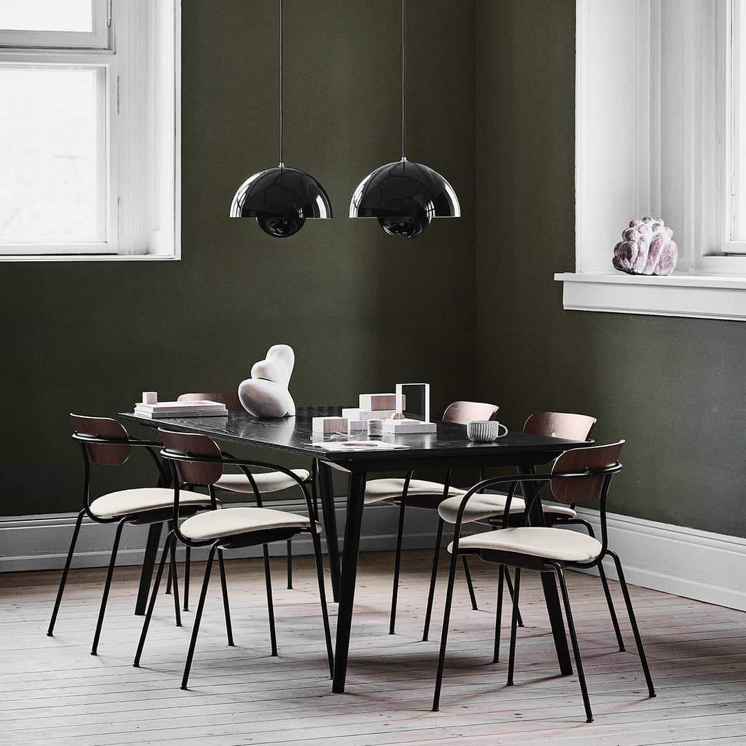 Colored Metal Pendant Light | Scandinavian LED, Dimmable