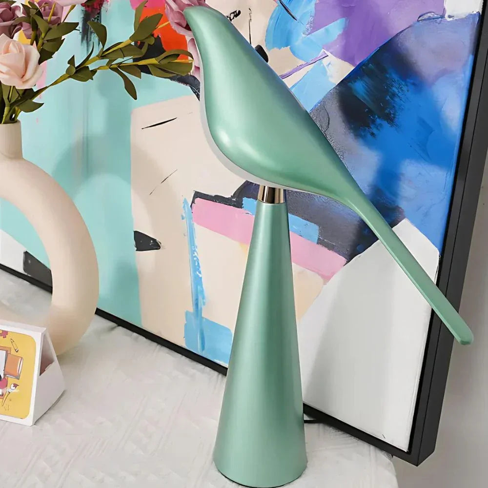 Bird Design LED Table Lamp | Dimmable, 3 Color Temps, USB