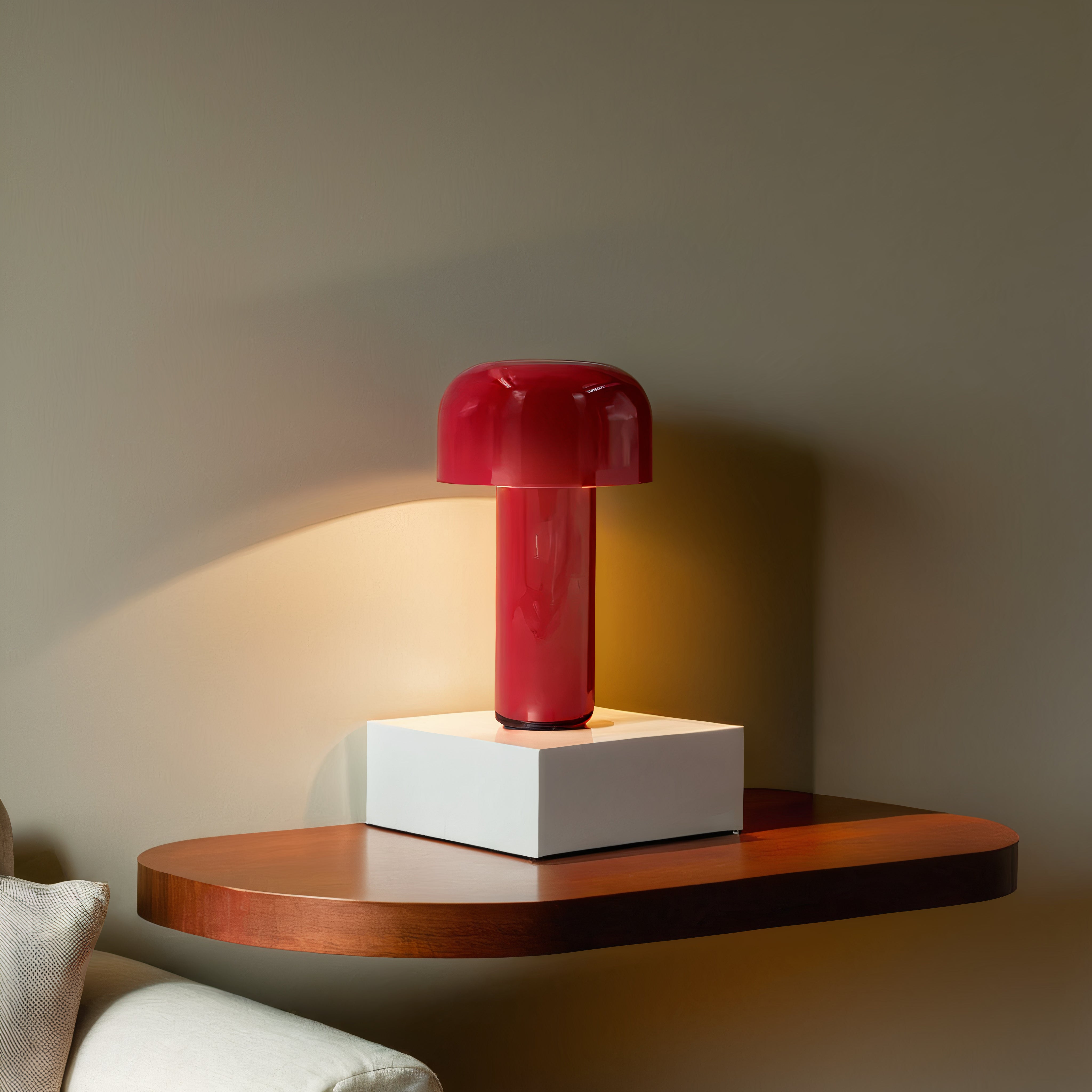 Wireless LED Mushroom Lamp | Touch Dimmable, IP65, Rechargeable