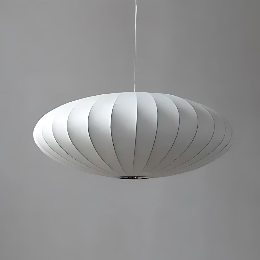 Japandi Silk Pendant Light | Round, Soft-Diffused Shade