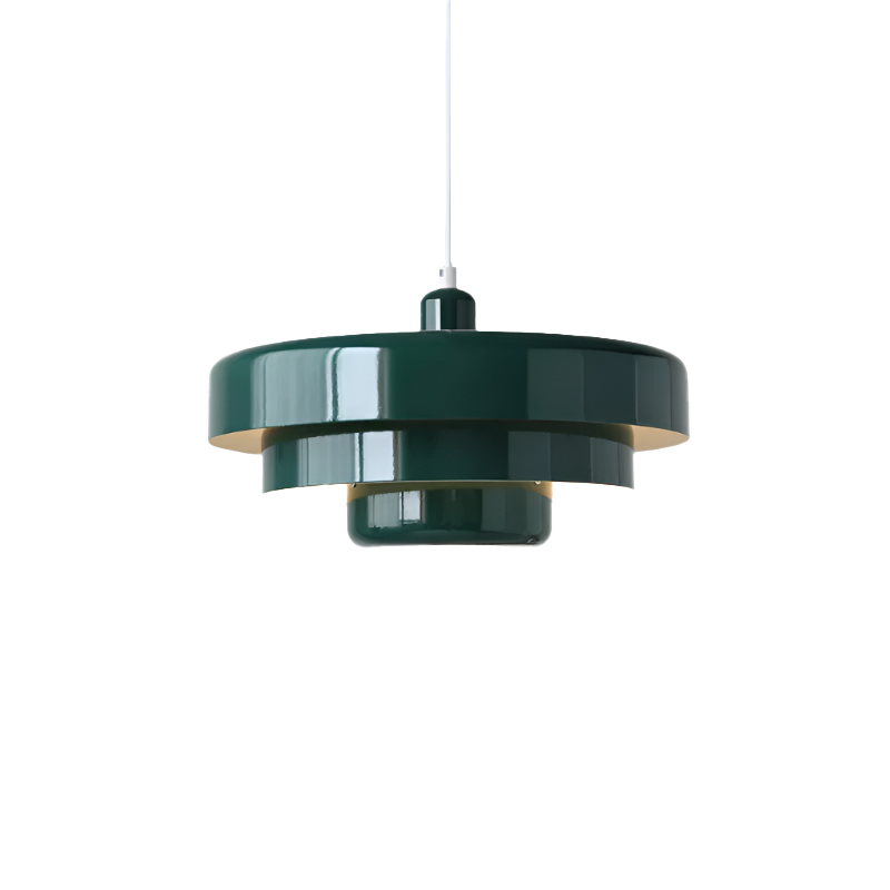 Round Scandinavian Ceiling Light | Metal, E27, Adjustable Pendant