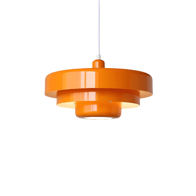 Round Metal Ceiling Light | Scandinavian Design, E26/E27