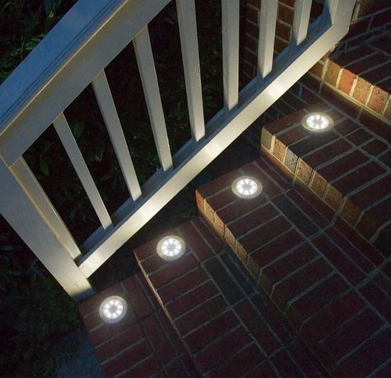 Solar Pathway Lights | Set of 4, Warm White LED, IP65
