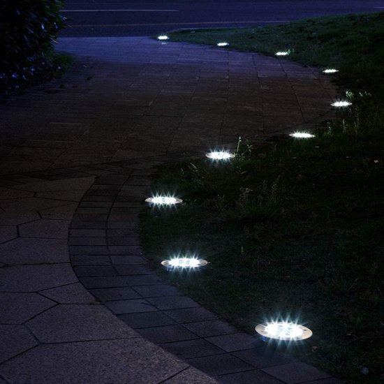 Solar Pathway Lights | Set of 4, Warm White LED, IP65