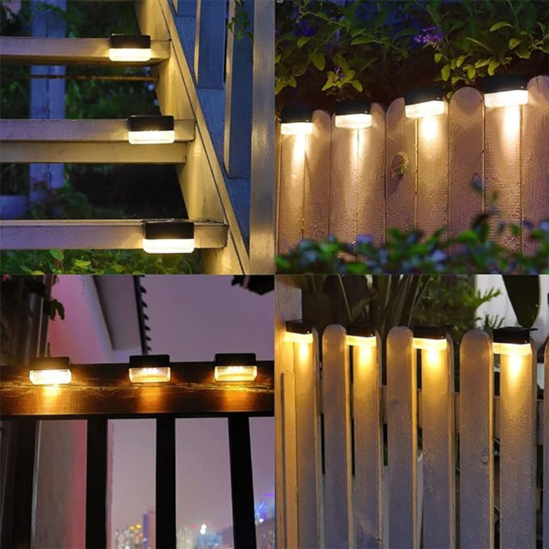 Solar Garden Wall Lights | Set of 5, IP65 Weatherproof, Auto On/Off