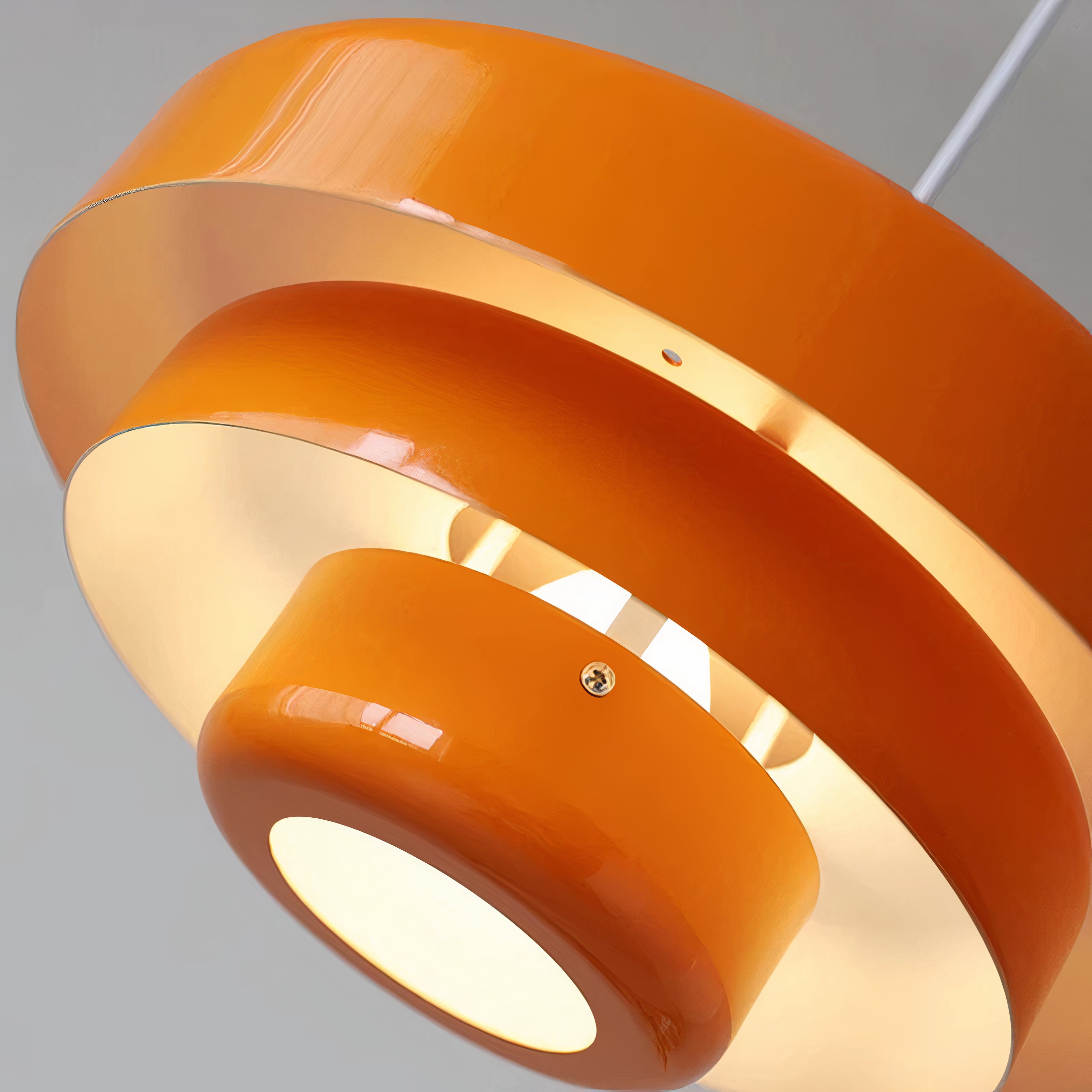 Round Scandinavian Ceiling Light | Metal, E27, Adjustable Pendant