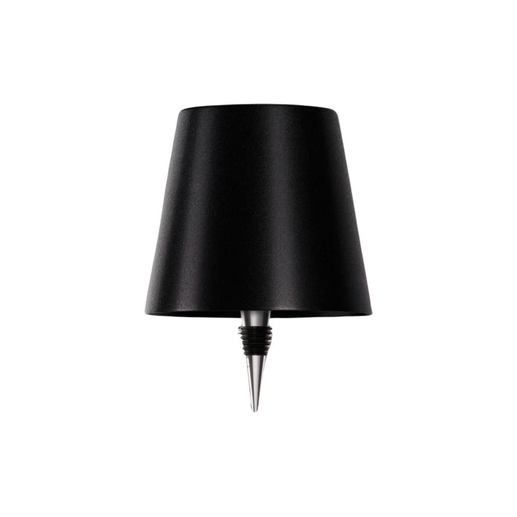 Bottle Table Lamp | Wireless, Dimmable with Conical Shade