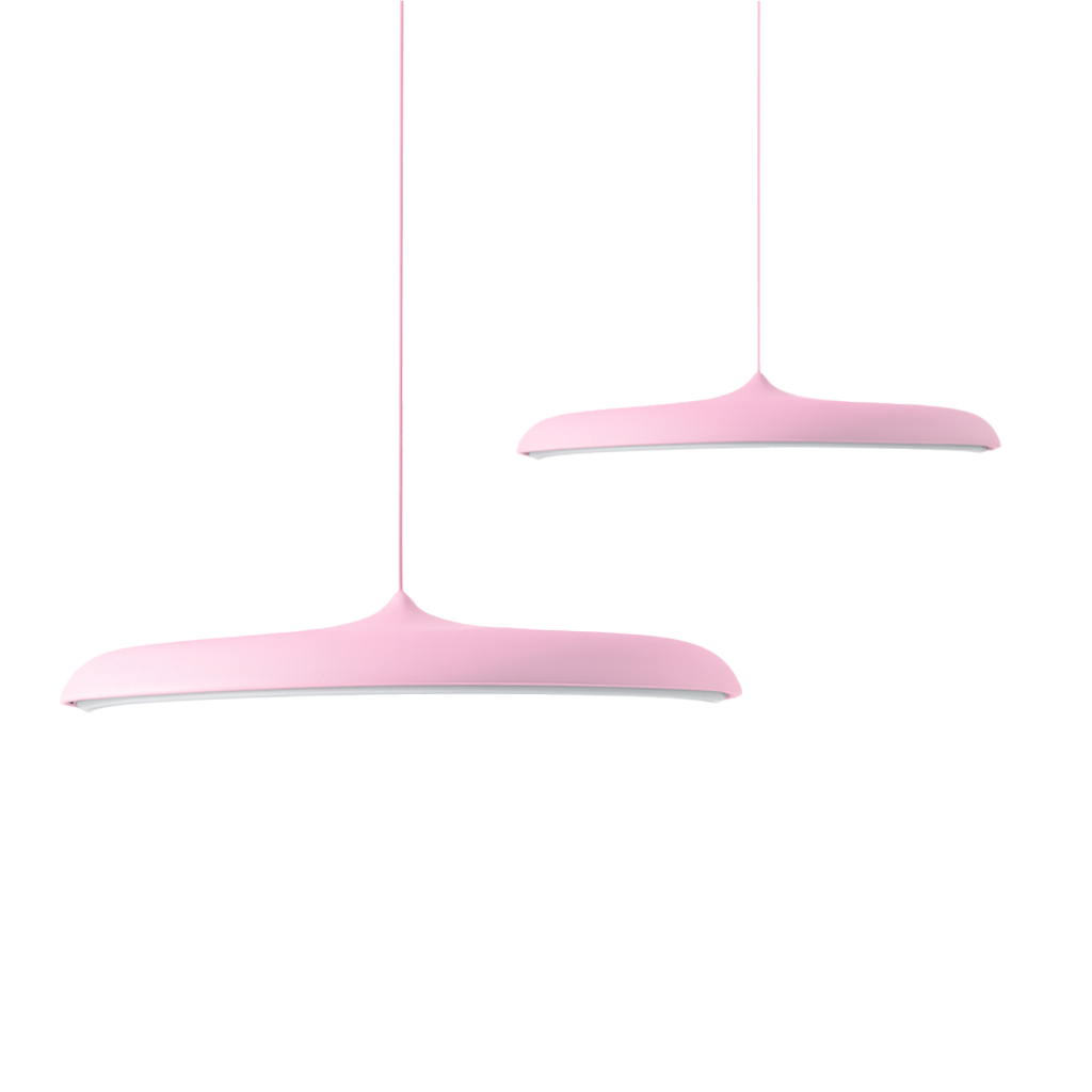 Round Metal Pendant Light | Warm LED, Color & Size Options