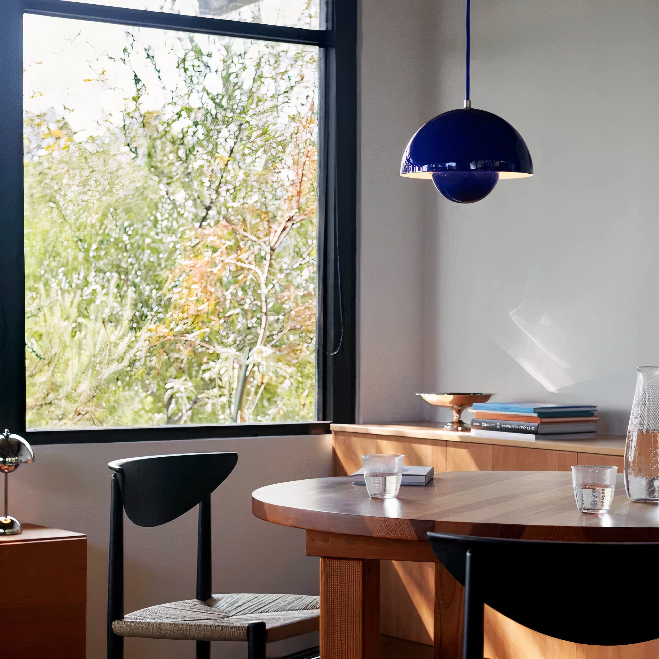 Colored Metal Pendant Light | Scandinavian LED, Dimmable