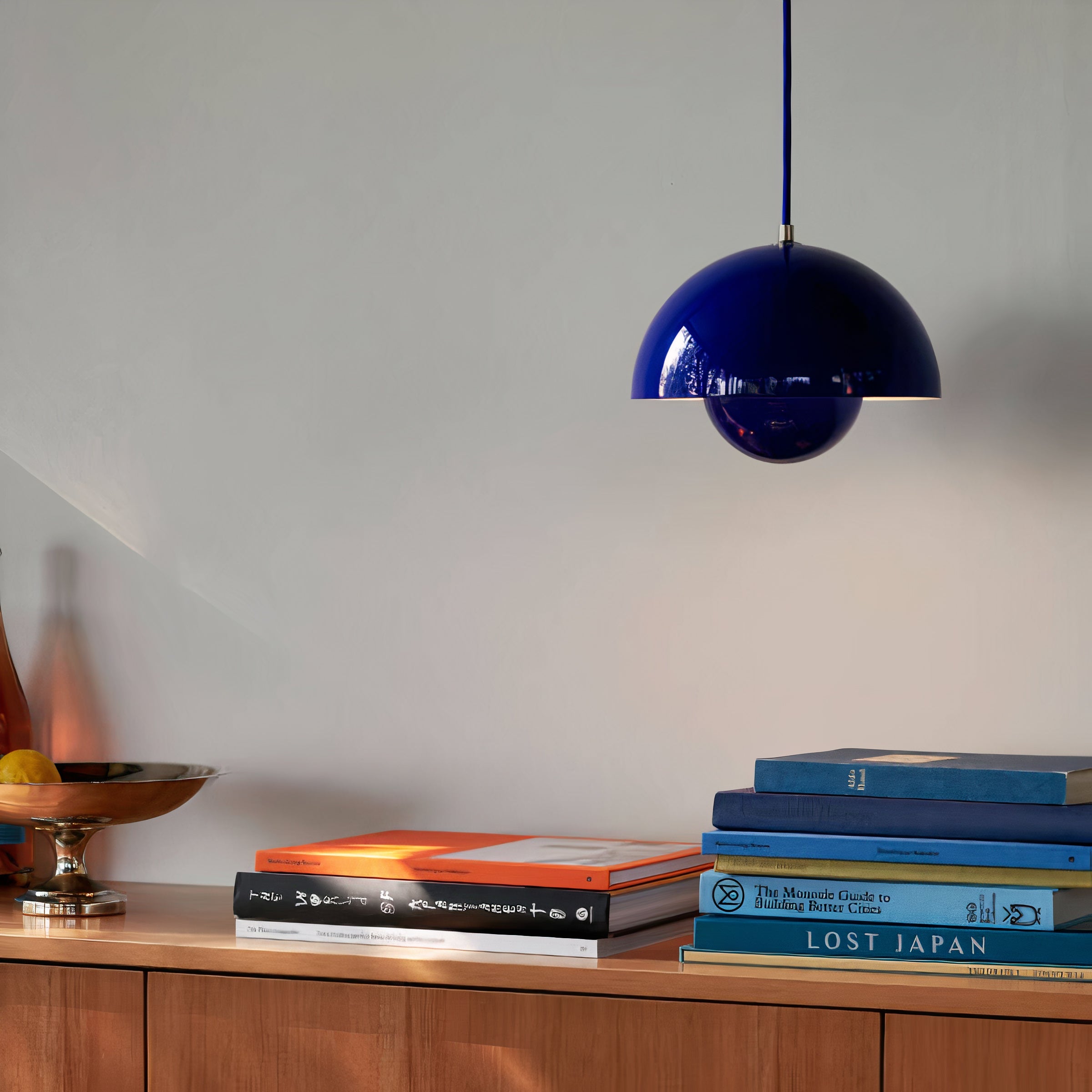 Colored Metal Pendant Light | Scandinavian LED, Dimmable
