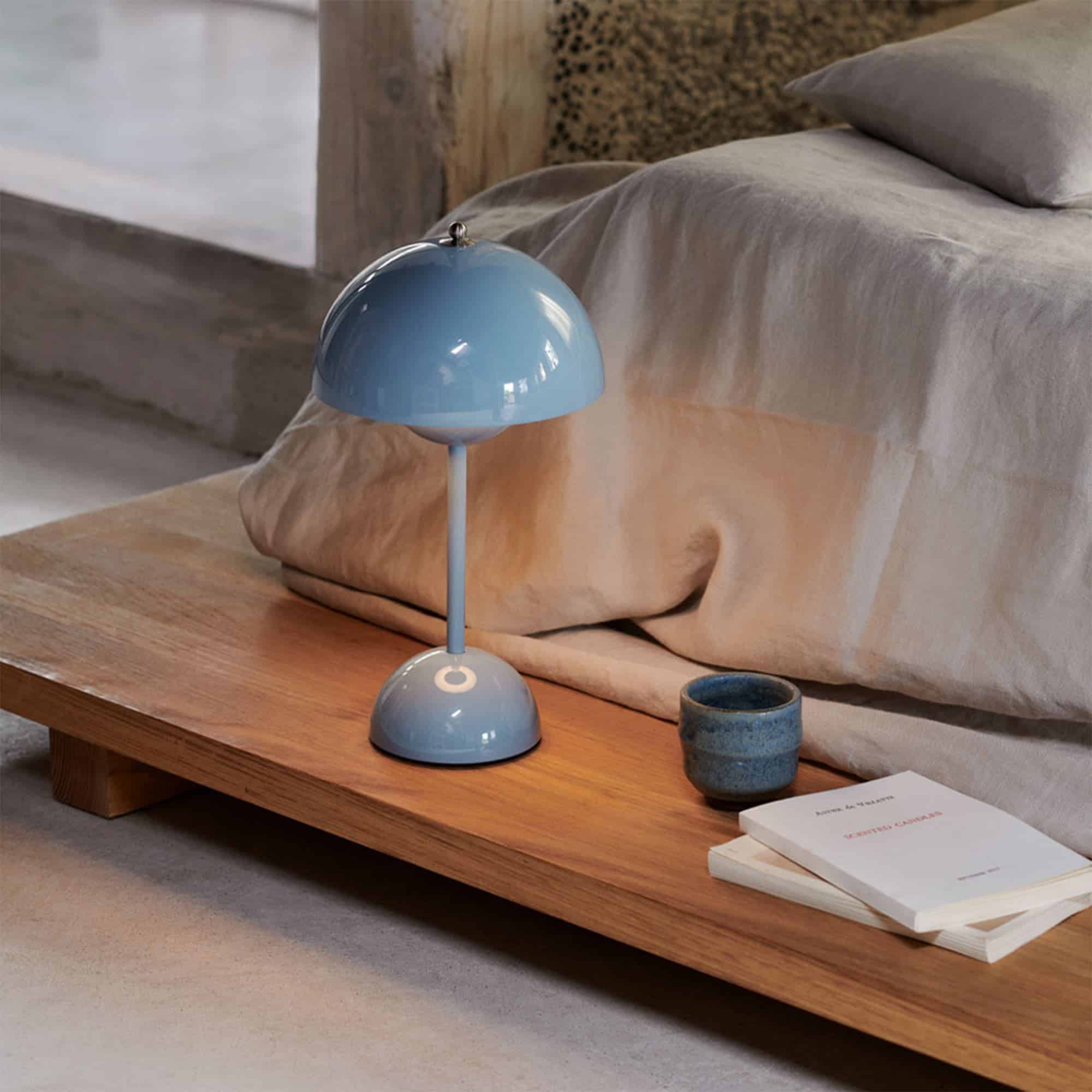 Scandinavian LED Table Lamp | Wireless, Dimmable Metal Design