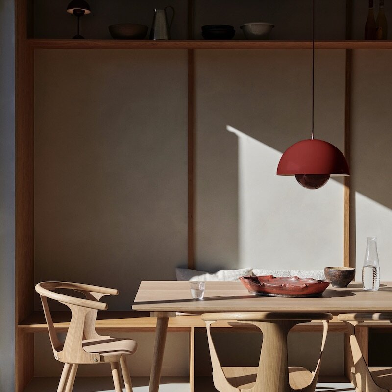 Colored Metal Pendant Light | Scandinavian LED, Dimmable