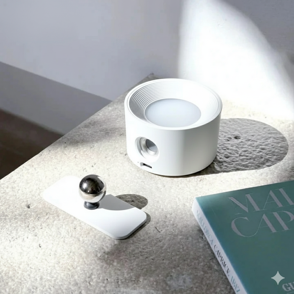 Wireless LED Wall Sconce | Rechargeable, Dimmable, 360° Rotatable