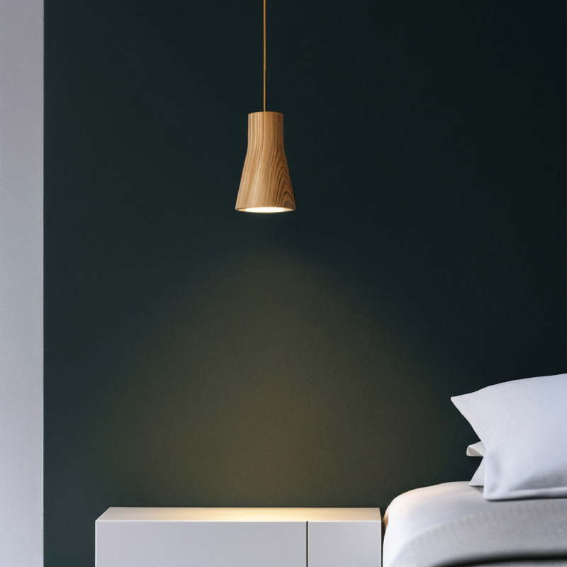 Small Wood Pendant Light | GU10, Scandinavian Style