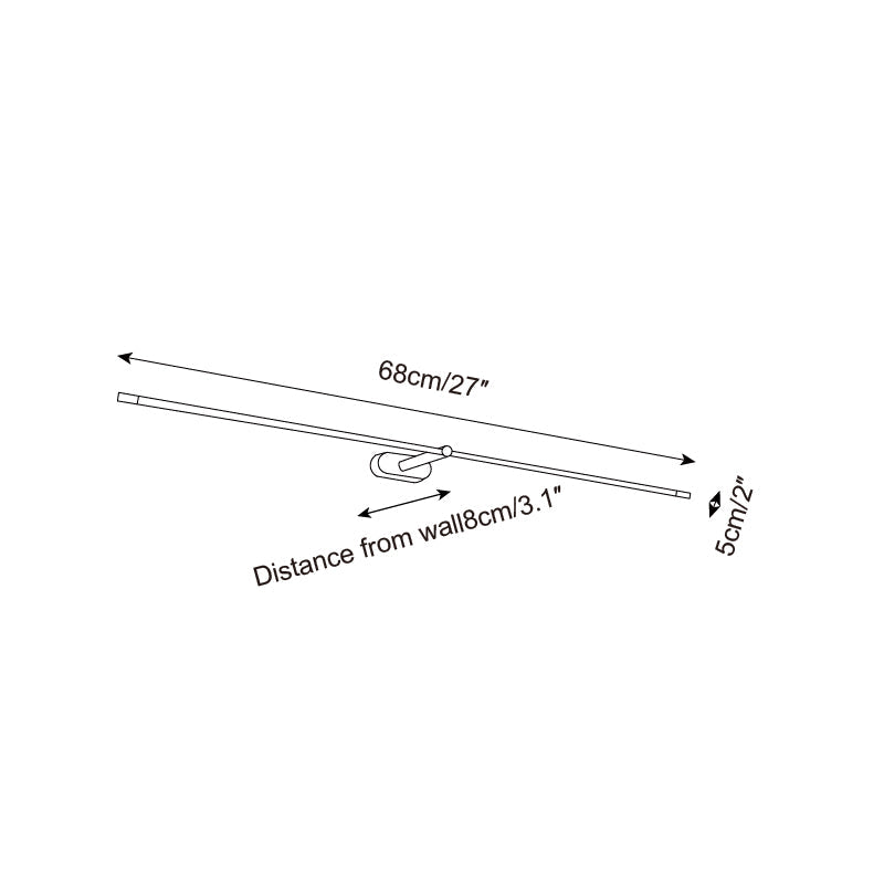 Wireless Linear LED Wall Sconce | Dimmable, Rechargeable, 3 Sizes