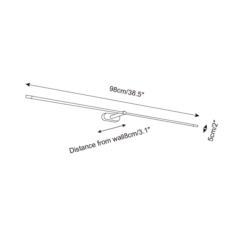 Wireless Linear LED Wall Sconce | Dimmable, Rechargeable, 3 Sizes