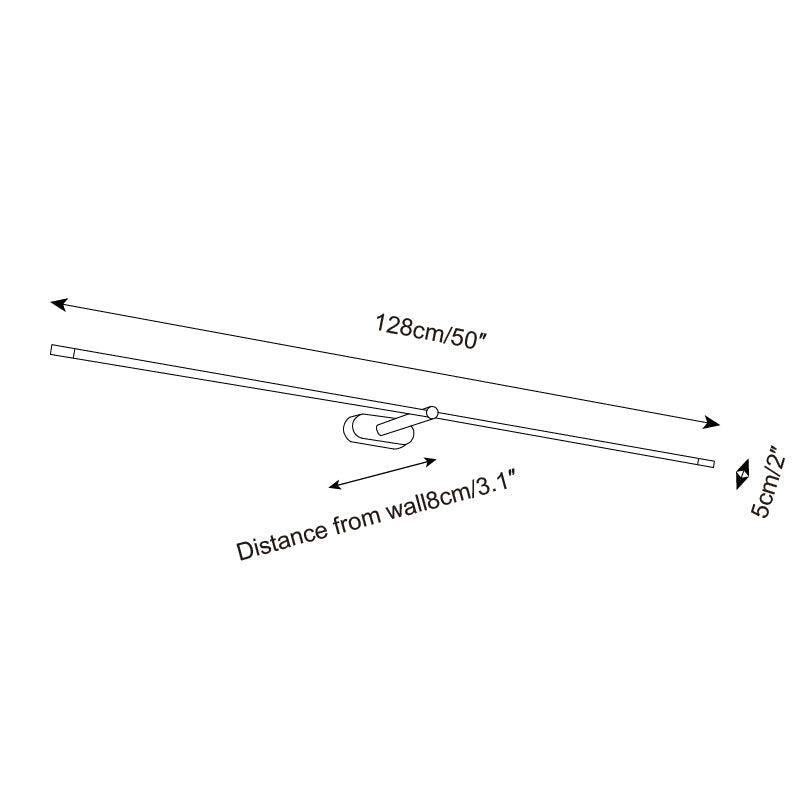 Wireless Linear LED Wall Sconce | Dimmable, Rechargeable, 3 Sizes