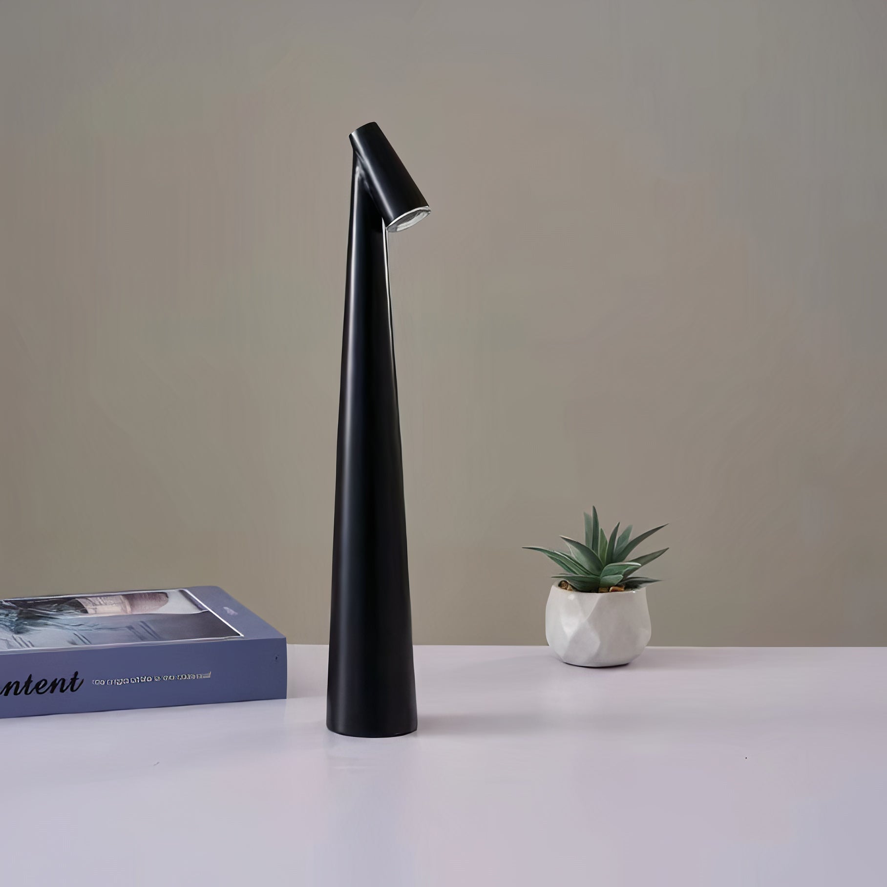 Wireless Wood Table Lamp | Scandinavian Design, Dimmable LED