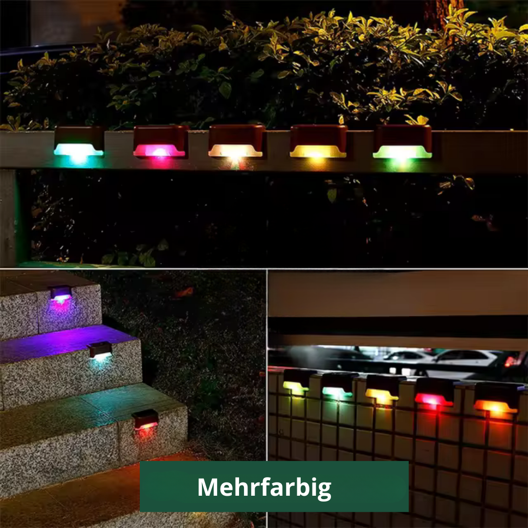Solar Garden Wall Lights | Set of 5, IP65 Weatherproof, Auto On/Off