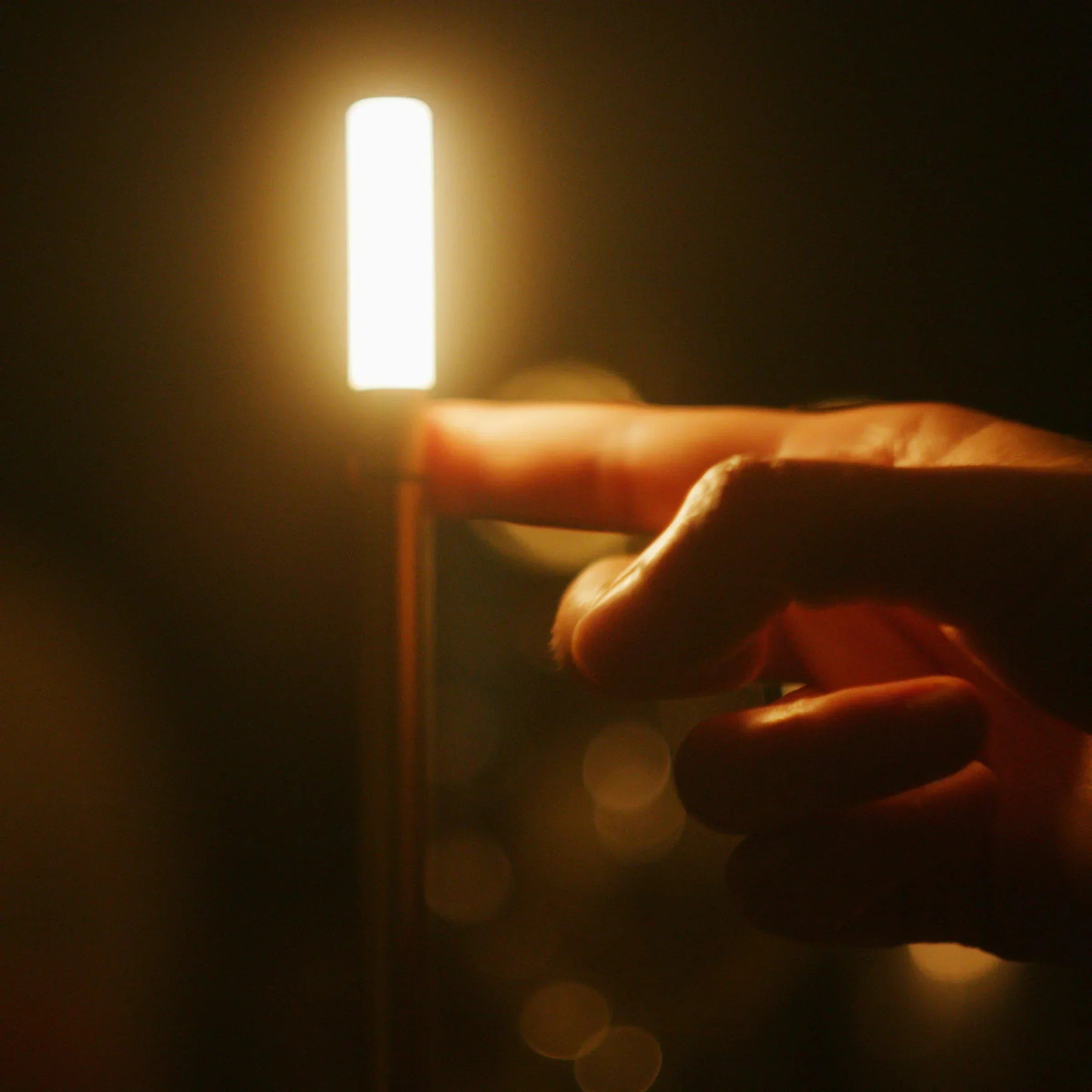 Scandinavian LED Table Lamp | Wireless, Dimmable Brushed Aluminum