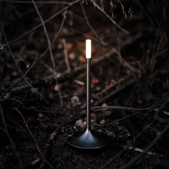 Scandinavian LED Table Lamp | Wireless, Dimmable Brushed Aluminum
