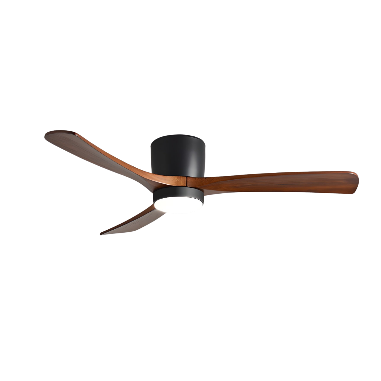 Wood Blade Ceiling Fan with LED Light | DC Motor, Dimmable
