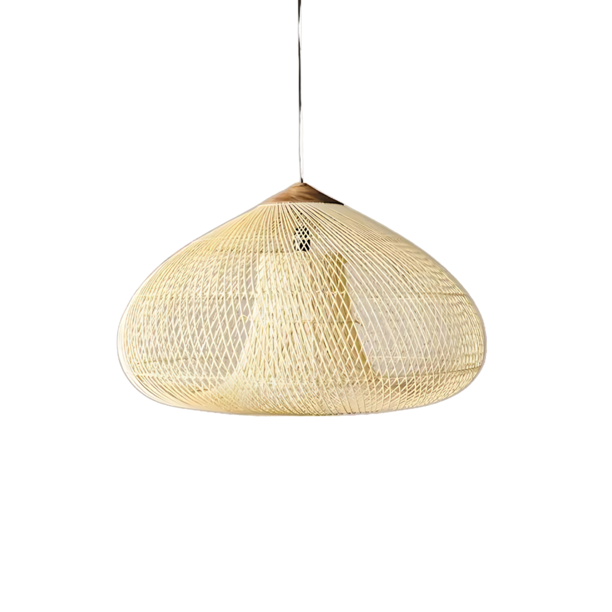 Woven Rattan Pendant Light | Boho Japandi Style, E27