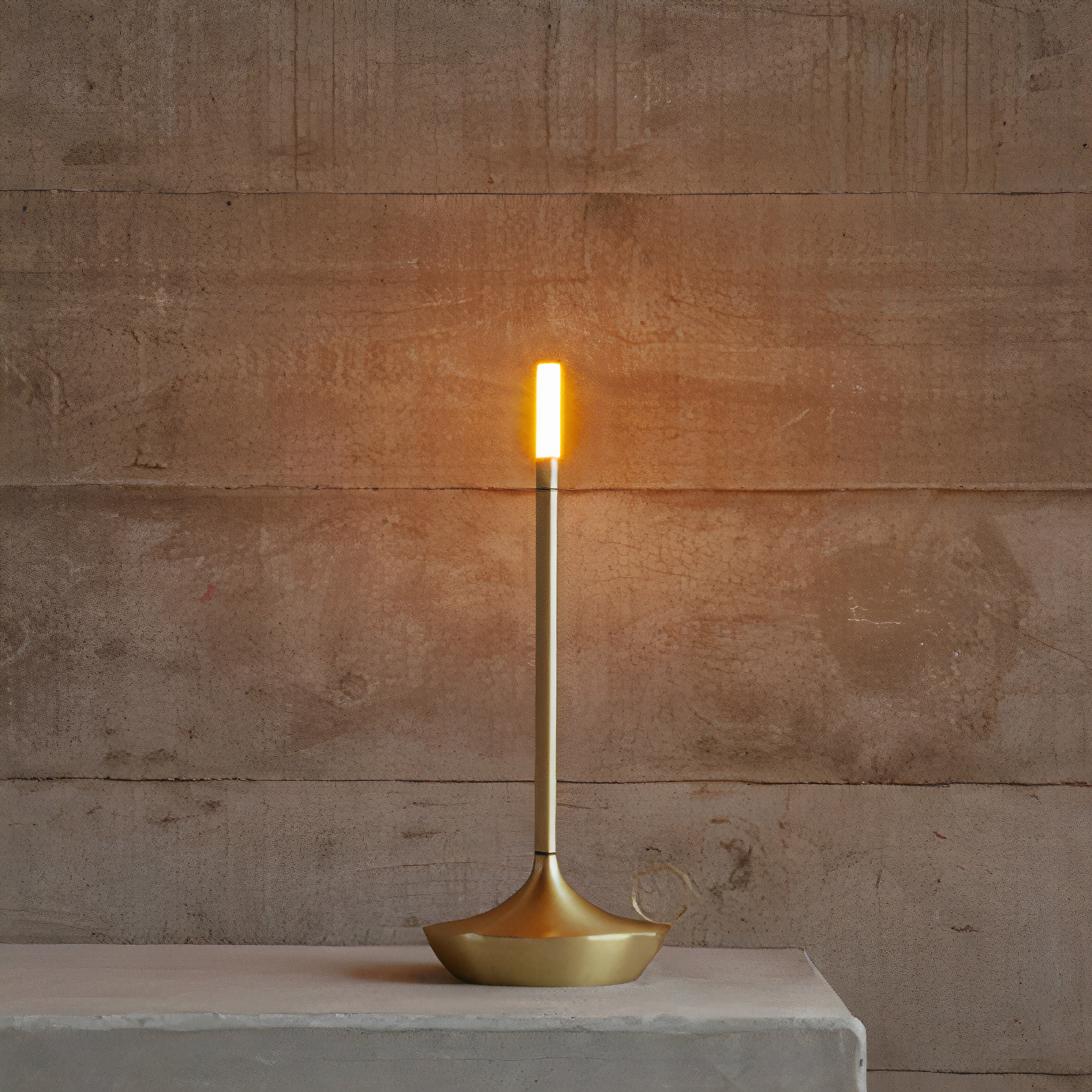 Scandinavian LED Table Lamp | Wireless, Dimmable Brushed Aluminum