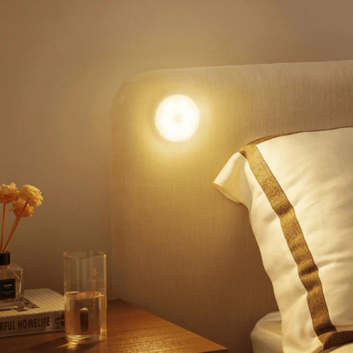 Wireless Motion Sensor Wall Light | Rechargeable, Magnetic Mount