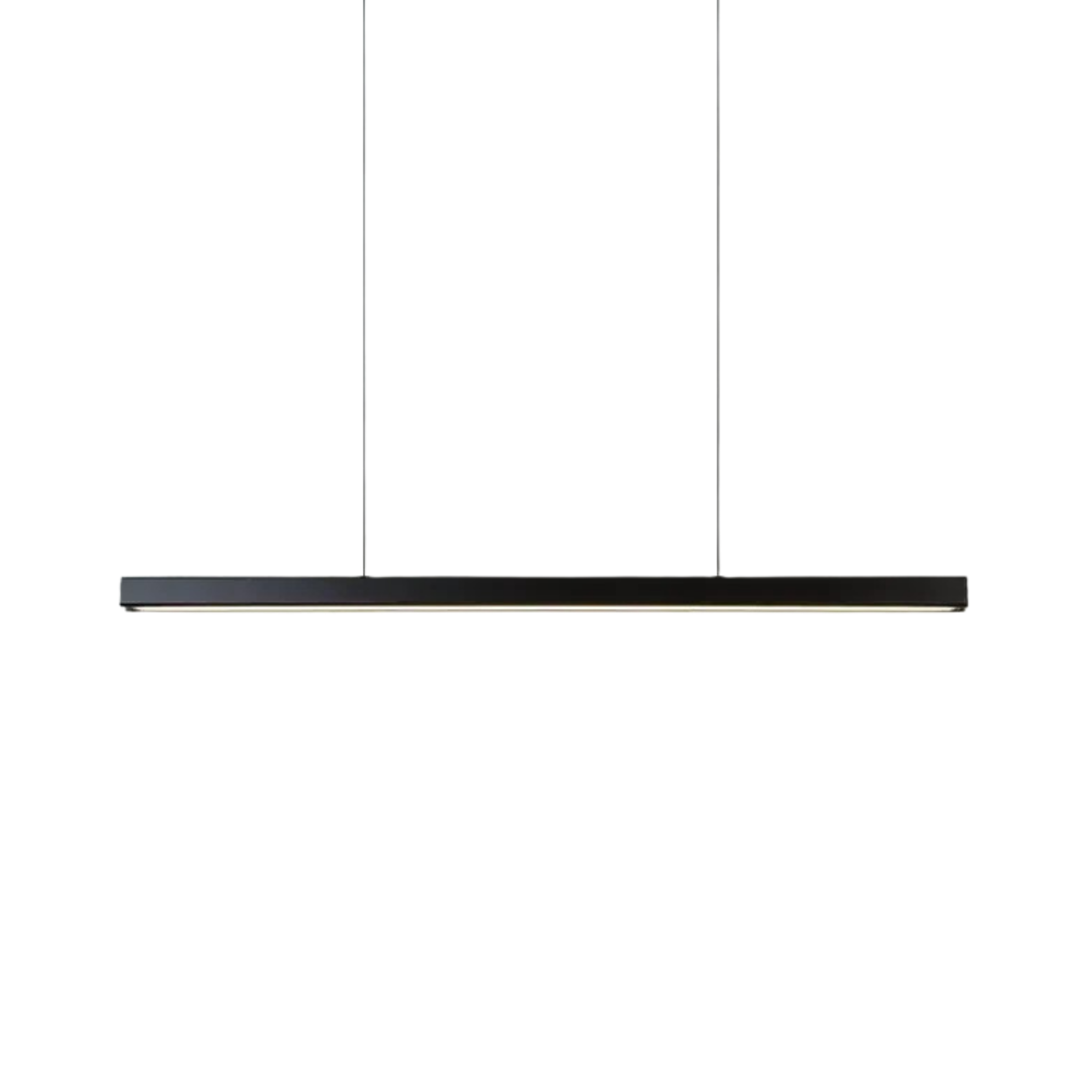 Linear LED Pendant Light | Black, Dimmable with Remote