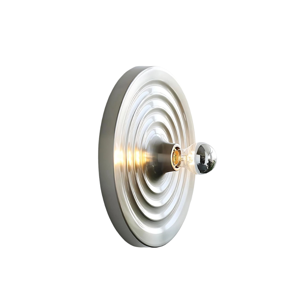 Round Bauhaus Wall Sconce | Integrated LED, Metal and Acrylic