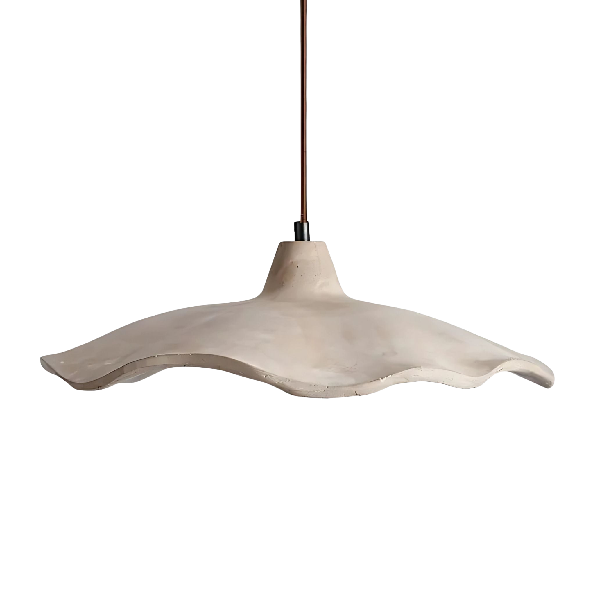 Travertine Wave Pendant Light | Natural Stone, Ø42 cm