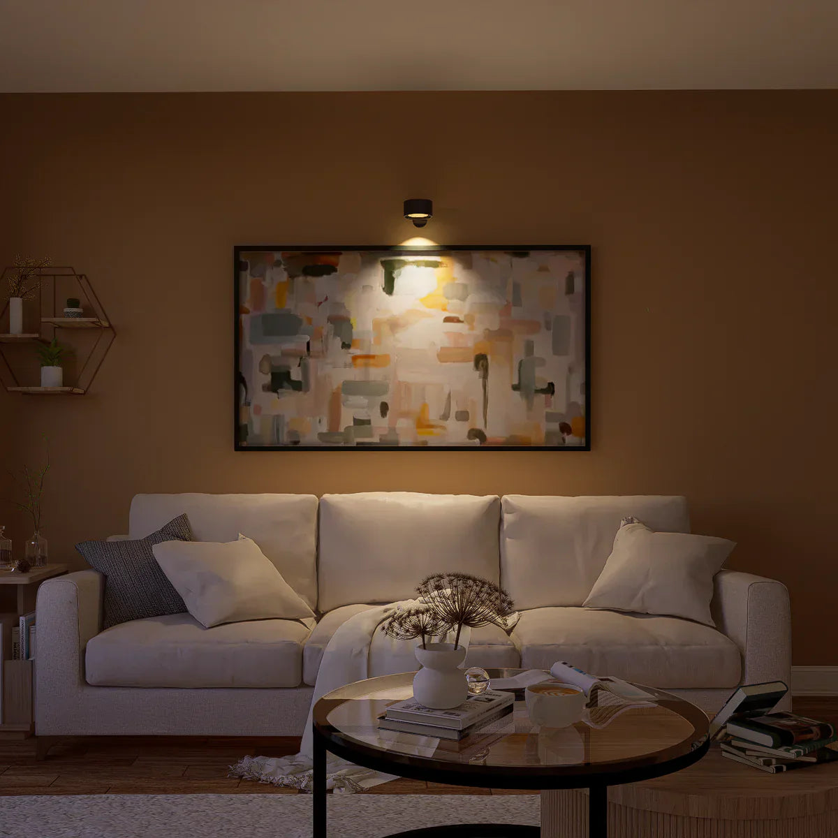 Wireless LED Wall Sconce | Rechargeable, Dimmable, 360° Rotatable