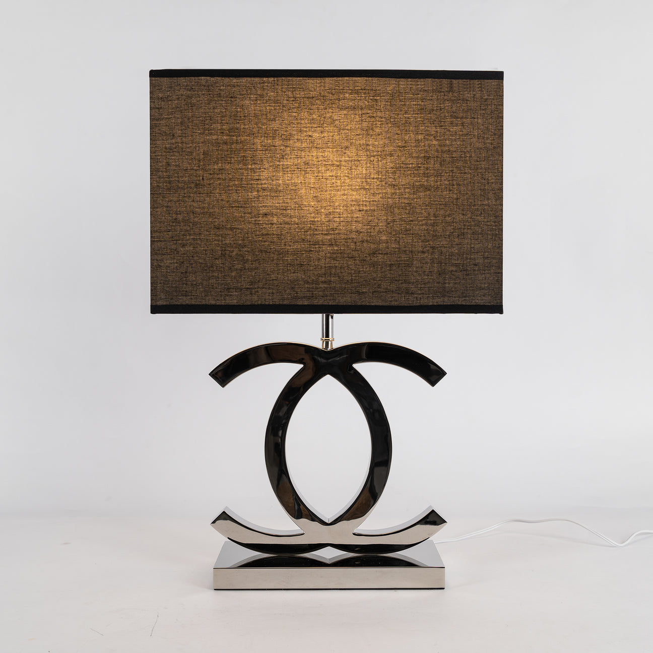 Stainless Steel Table Lamp with Fabric Shade | Nordic Style, E26/E27