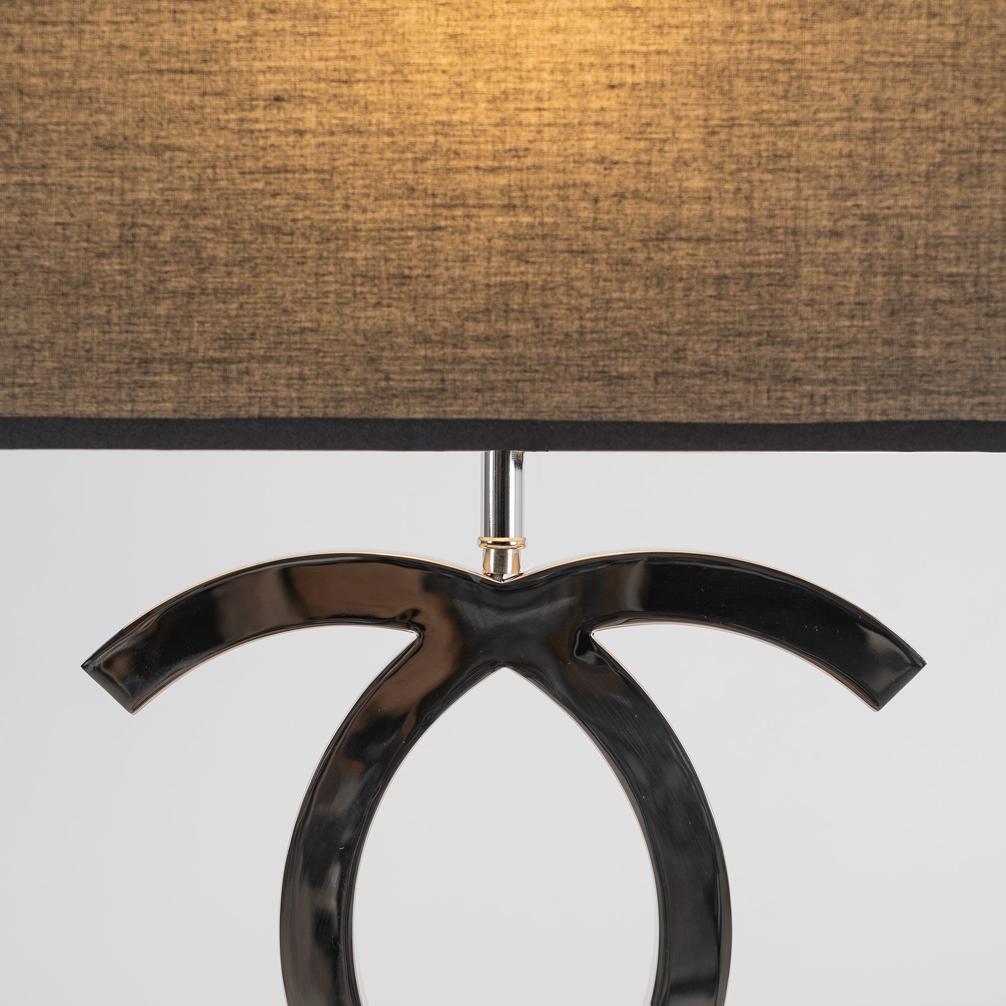 Stainless Steel Table Lamp with Fabric Shade | Nordic Style, E26/E27