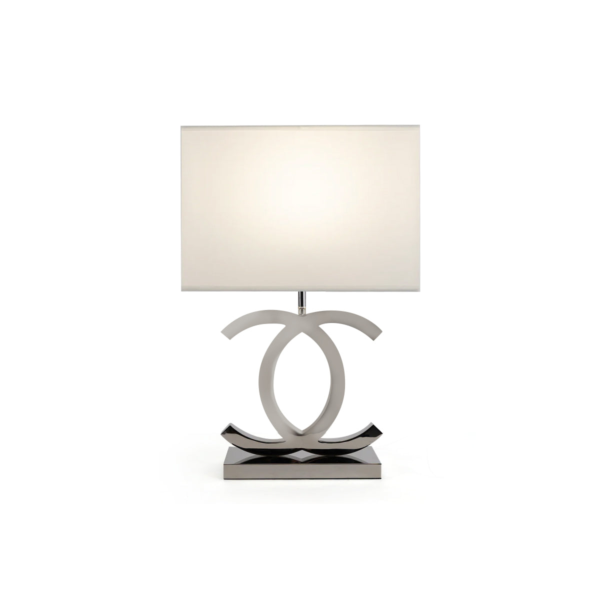 Stainless Steel Table Lamp with Fabric Shade | Nordic Style, E26/E27