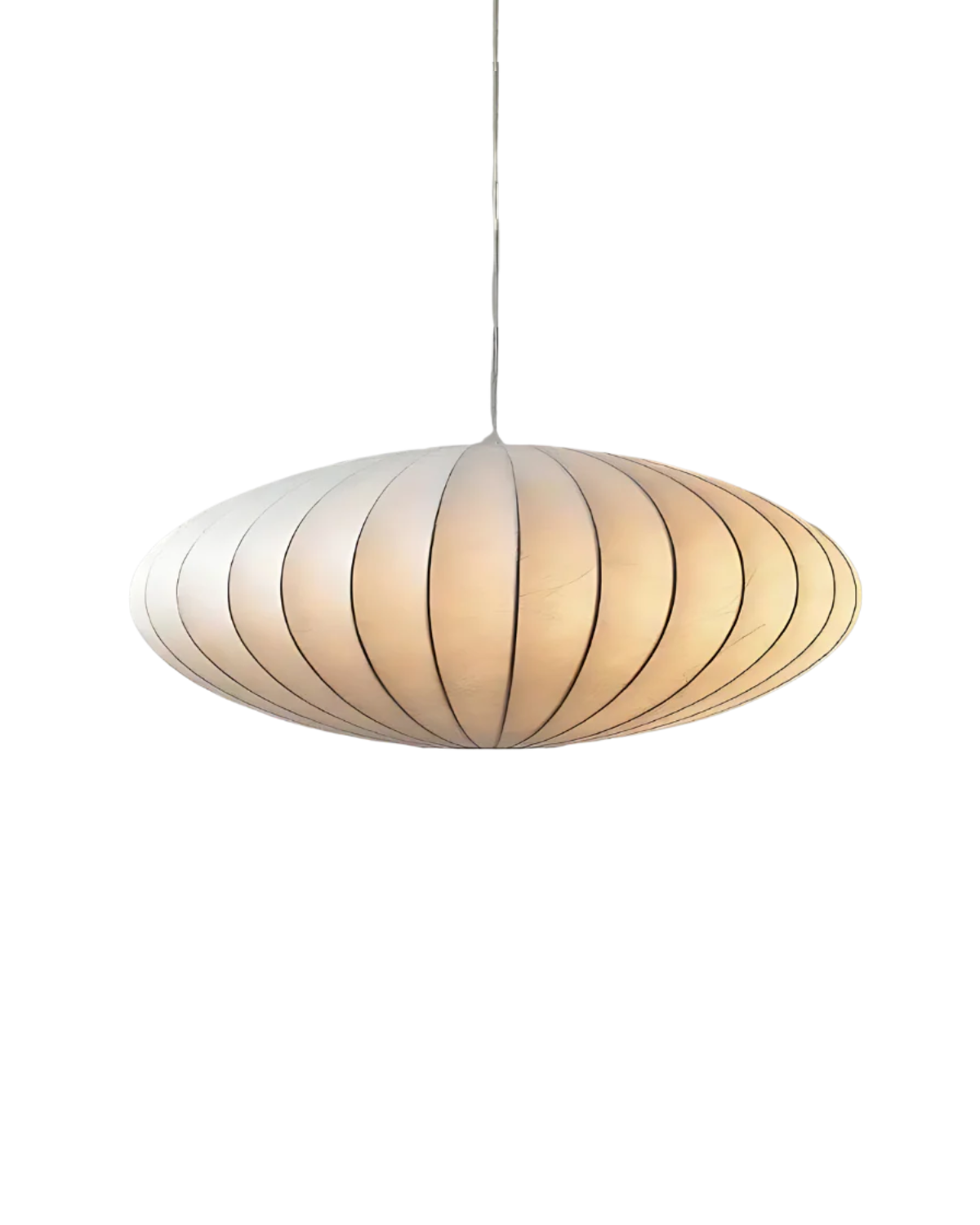 Japandi Silk Pendant Light | Round, Soft-Diffused Shade
