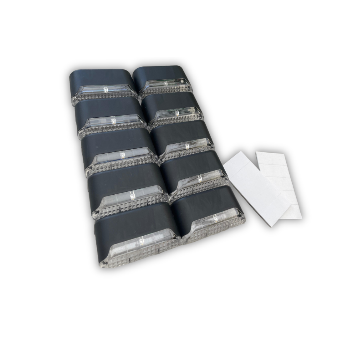 Solar Garden Wall Lights | Set of 5, IP65 Weatherproof, Auto On/Off
