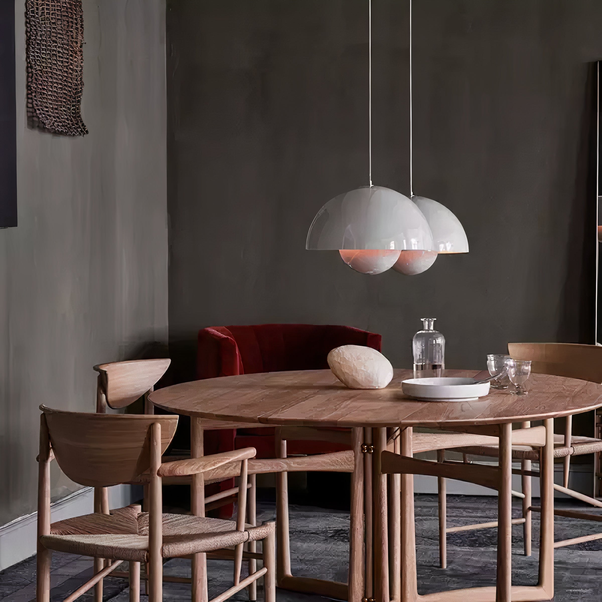 Colored Metal Pendant Light | Scandinavian LED, Dimmable