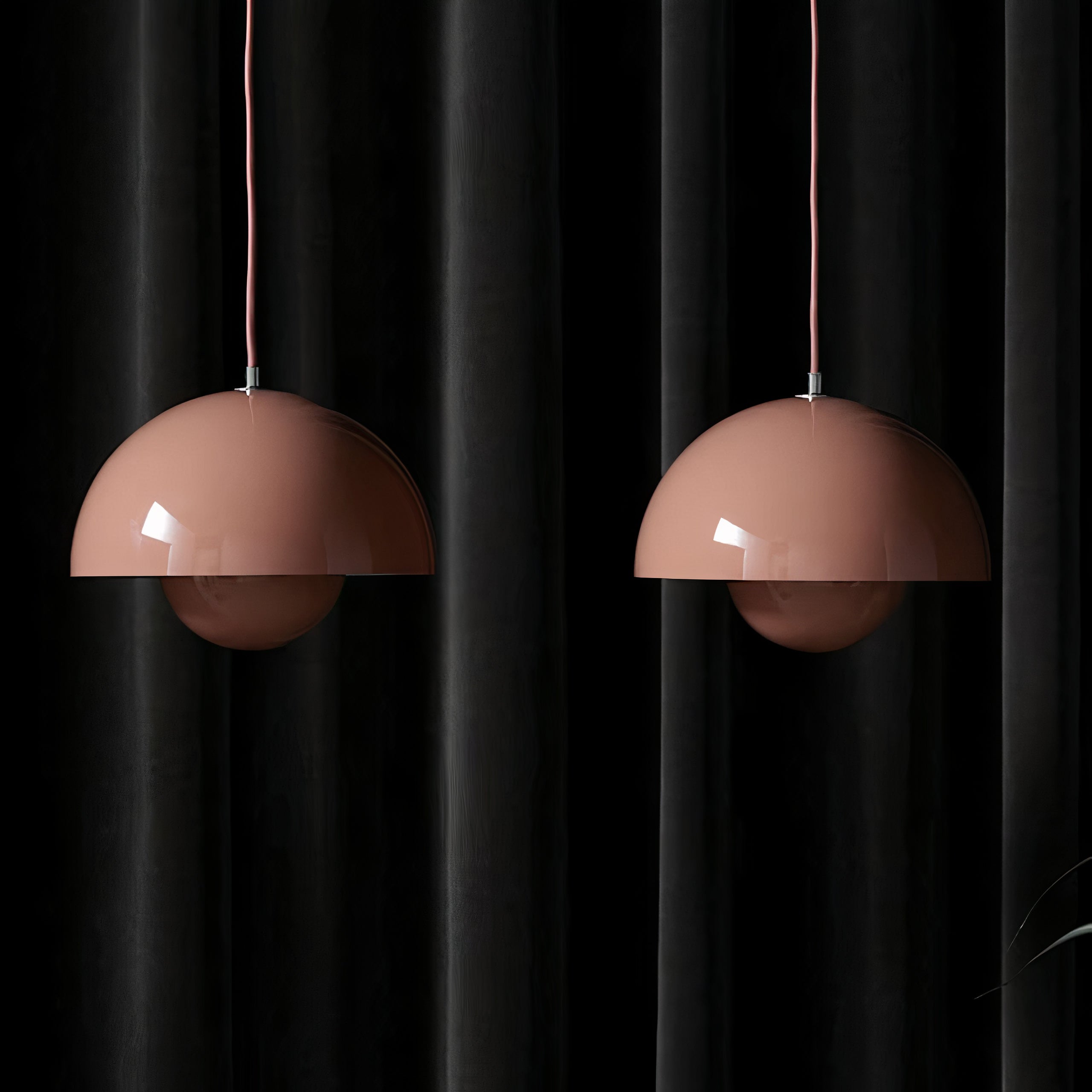 Colored Metal Pendant Light | Scandinavian LED, Dimmable