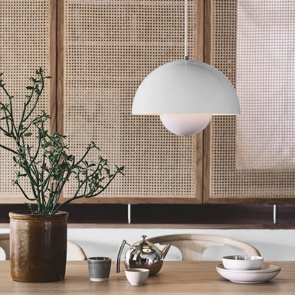 Colored Metal Pendant Light | Scandinavian LED, Dimmable