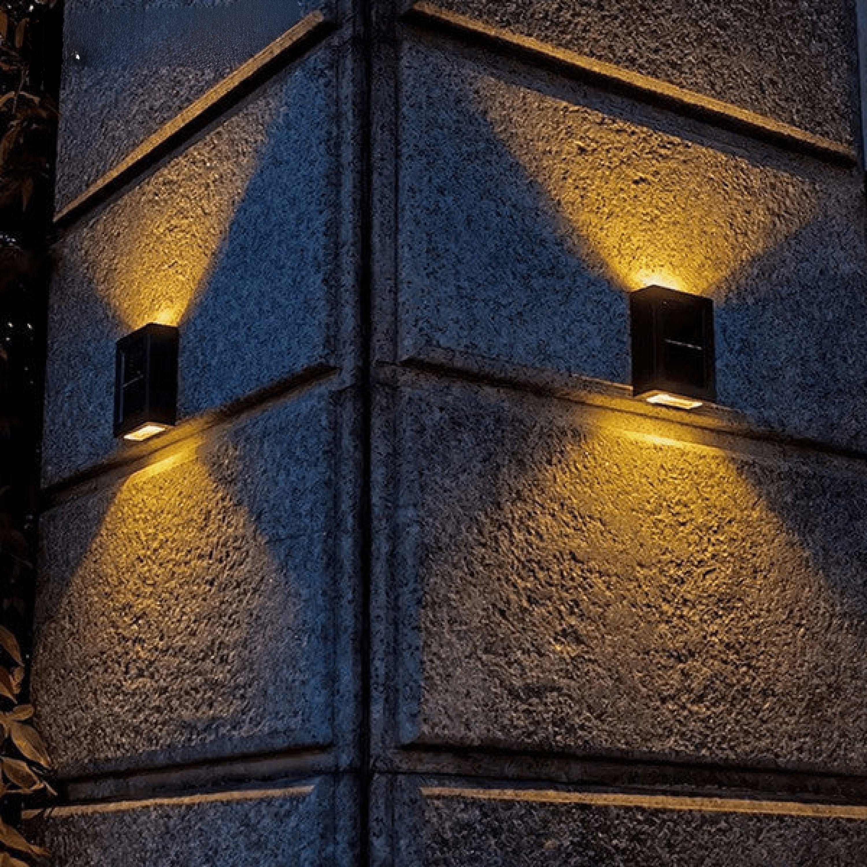 Solar Outdoor Wall Sconce | Up & Down Light, IP65 Weatherproof