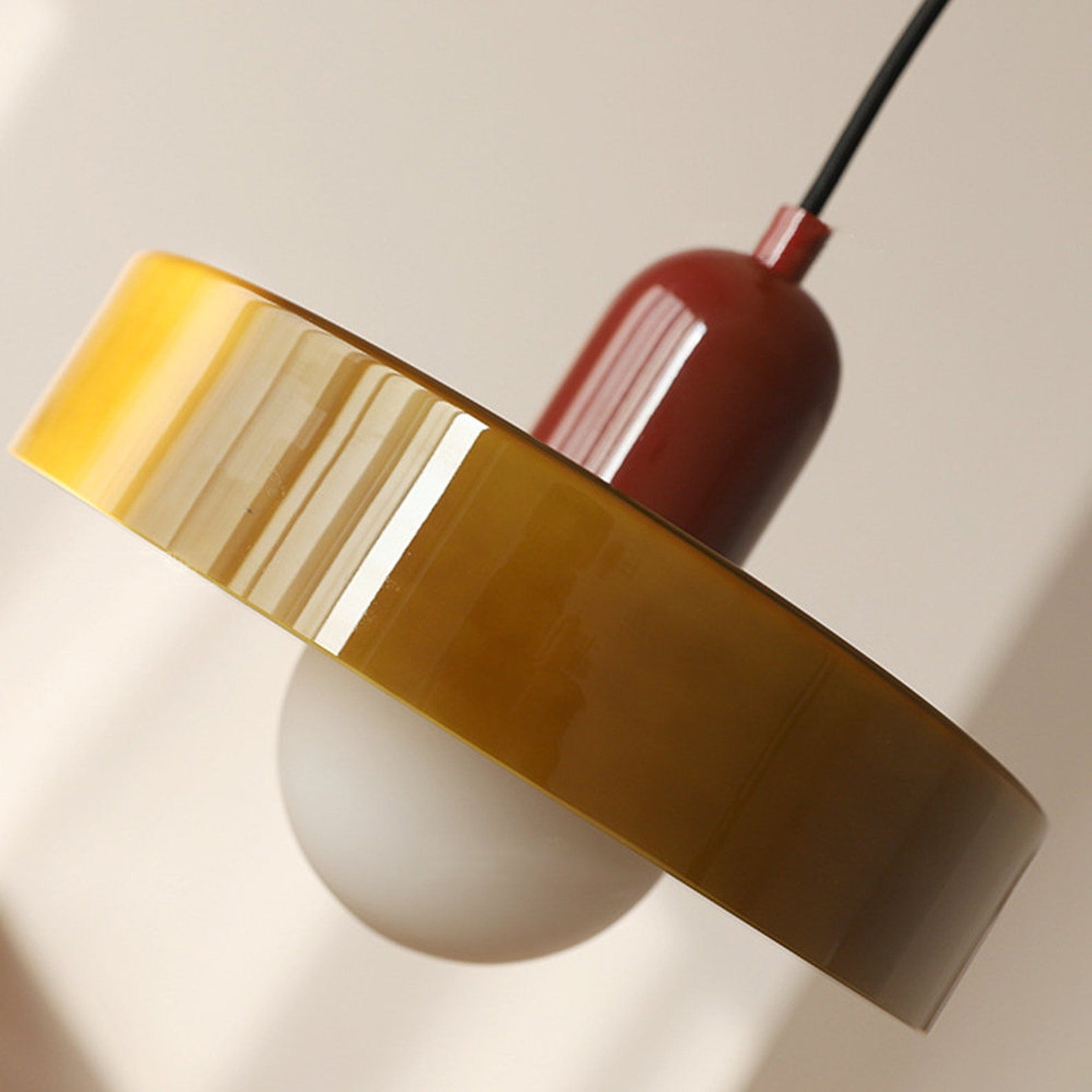 Bauhaus Pendelleuchte Glas, Moderne Hängeleuchte