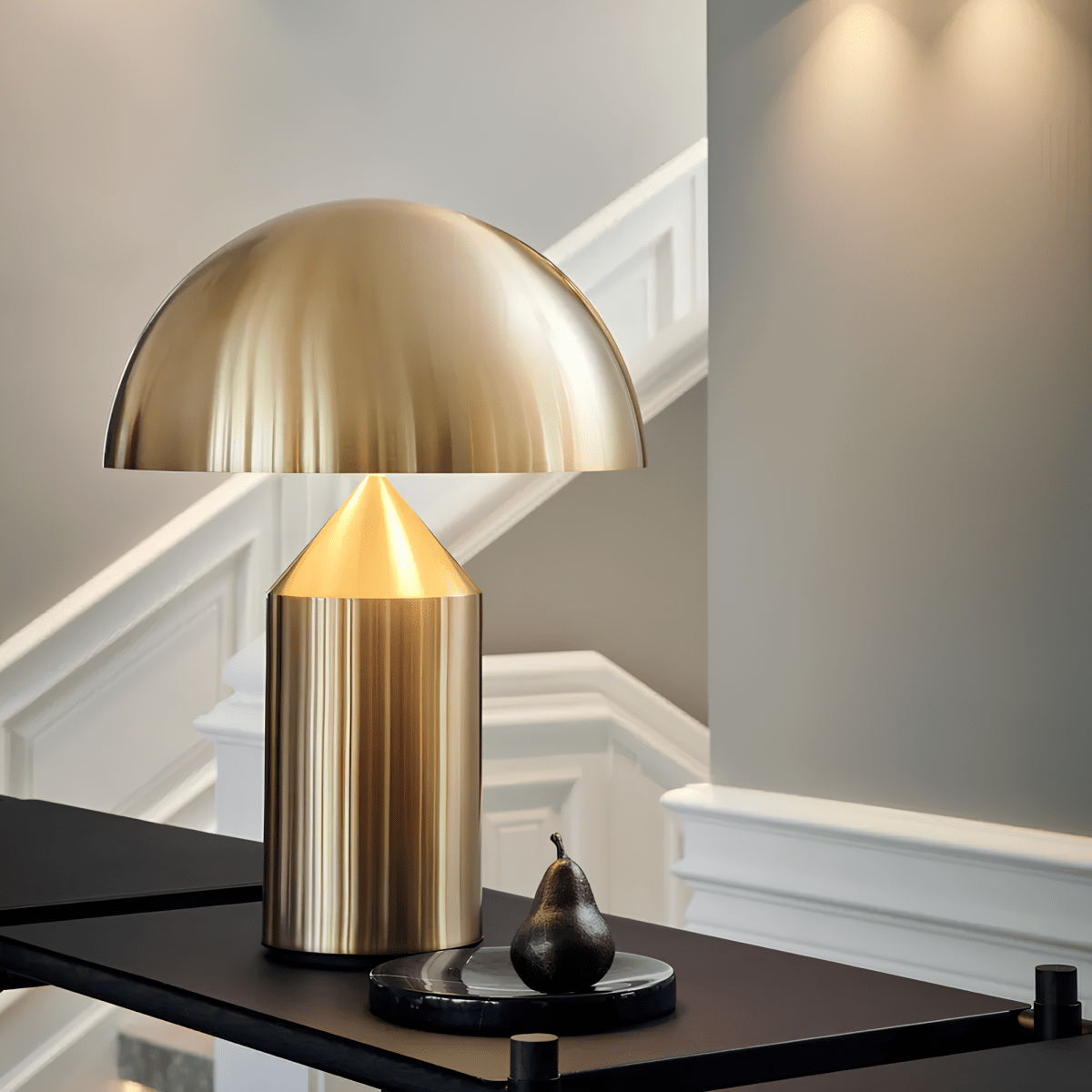 Mushroom Table Lamp | Wireless, Dimmable Metal Design, 3 Colors