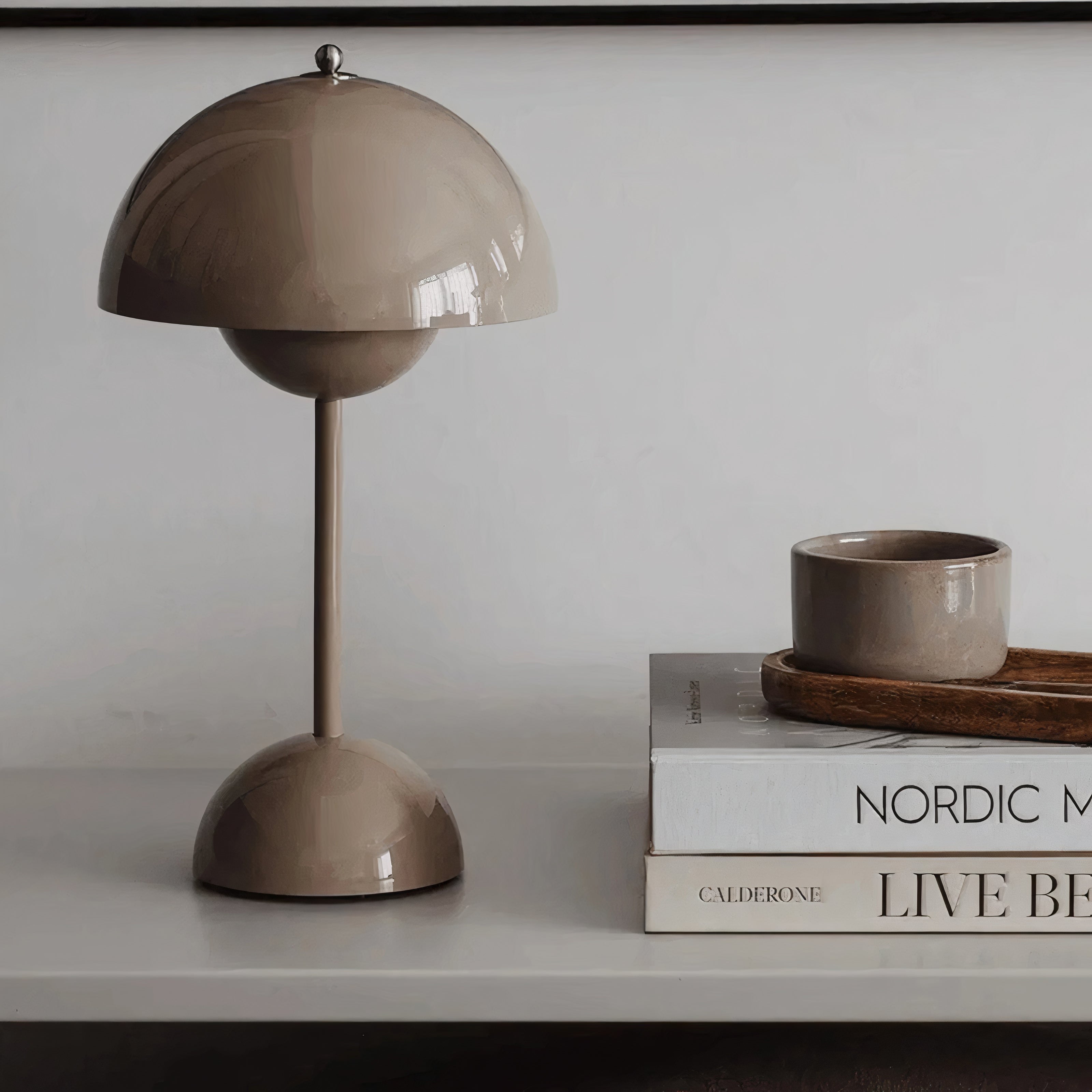 Scandinavian LED Table Lamp | Wireless, Dimmable Metal Design