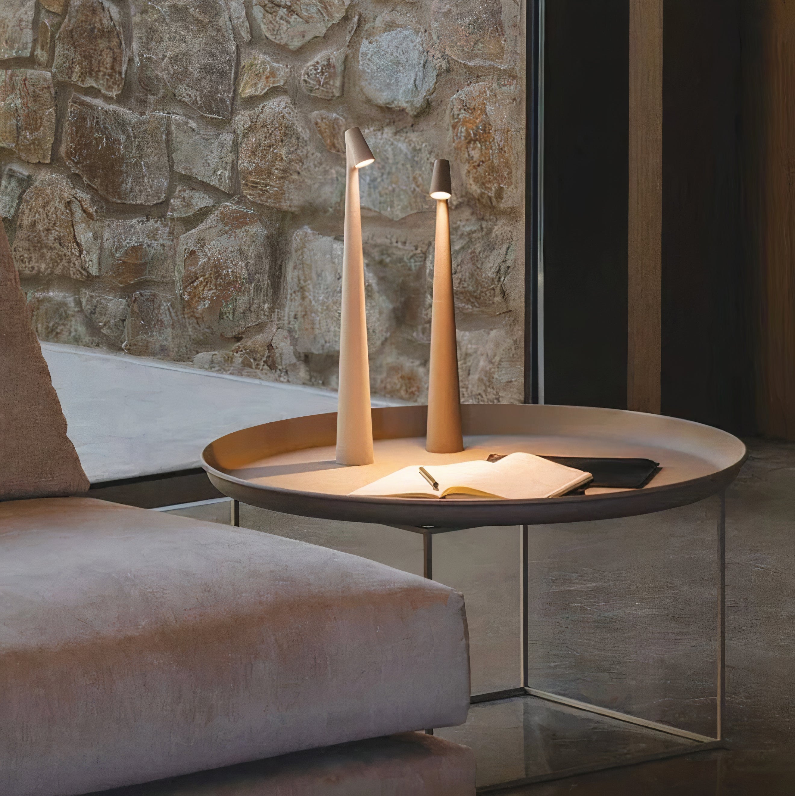Wireless Wood Table Lamp | Scandinavian Design, Dimmable LED