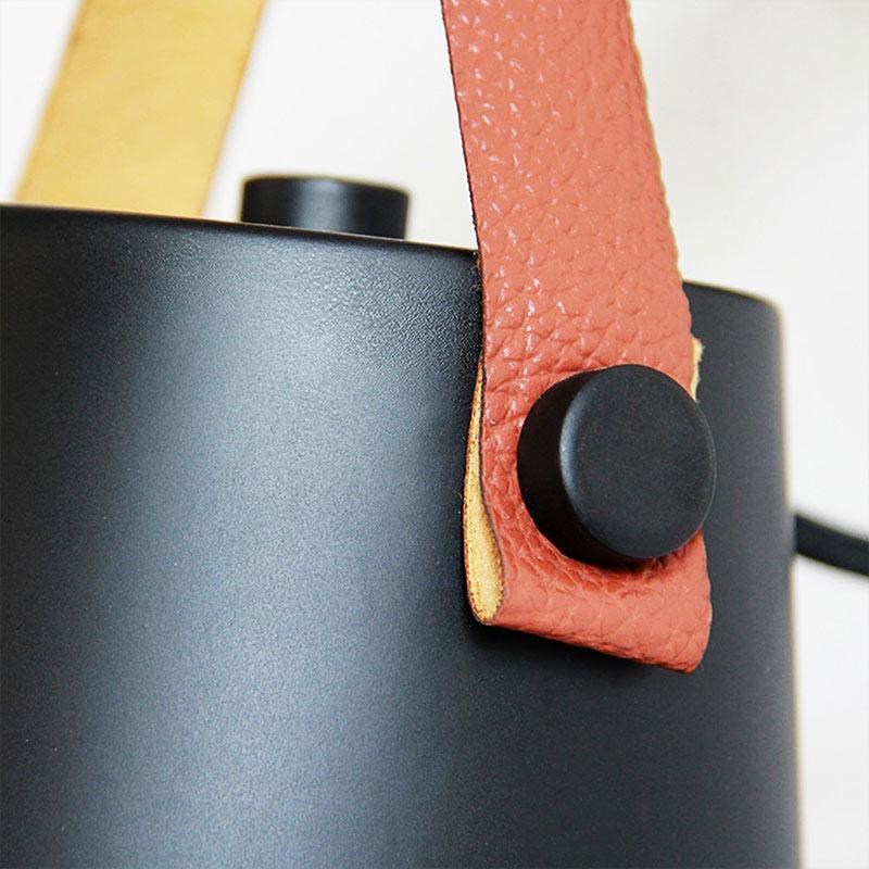 Wood and Leather Wall Sconce | Scandinavian Design, E27